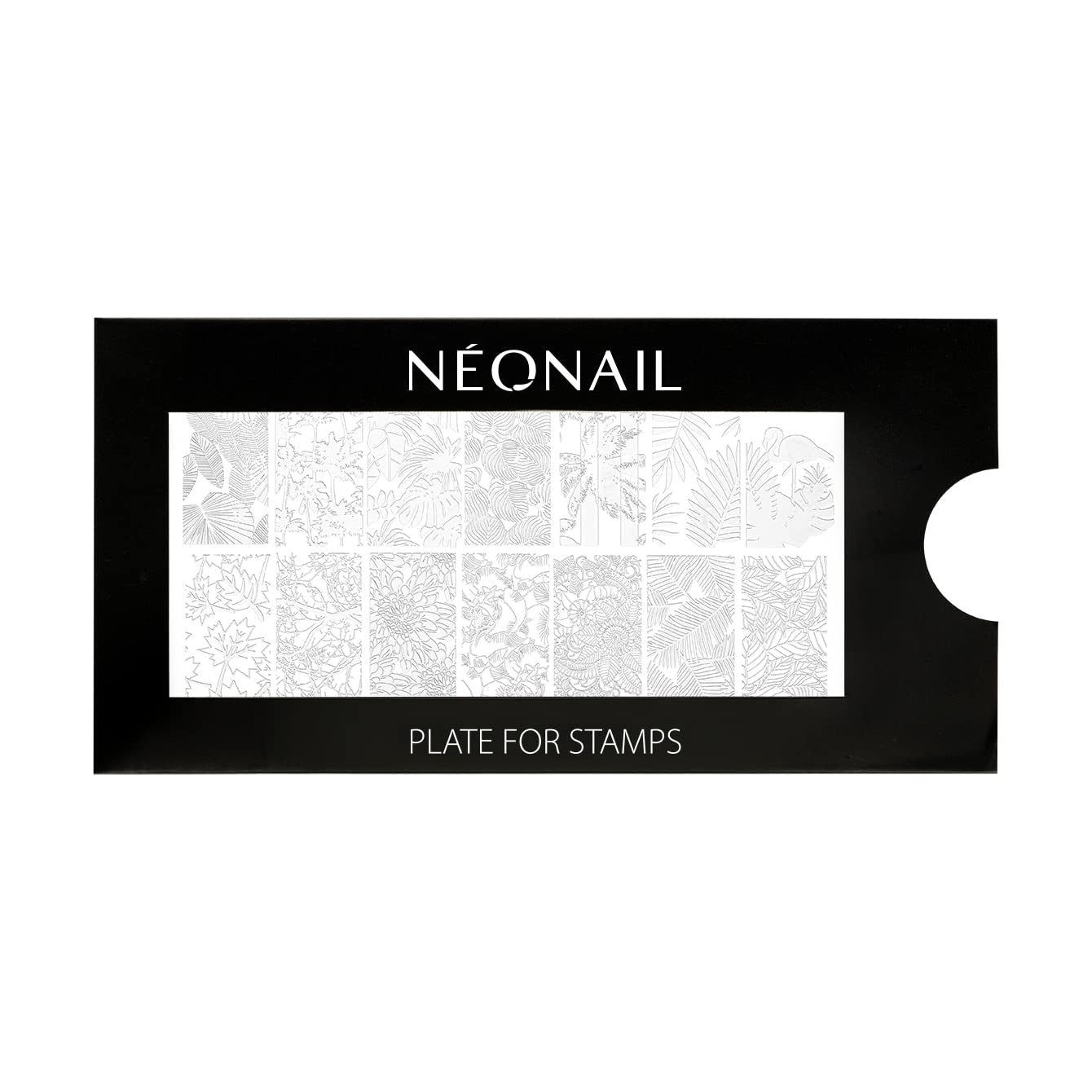 NÉONAIL Nagel Stempel Mit Schaber - Nägel Selber Machen - Nail Art Stämpel - Nageldesign Für Nagel Schablone - French Nails Stempel - Silikon Nagelstempel