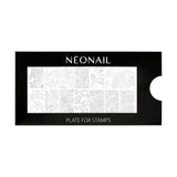NÉONAIL Nagel Stempel Mit Schaber - Nägel Selber Machen - Nail Art Stämpel - Nageldesign Für Nagel Schablone - French Nails Stempel - Silikon Nagelstempel