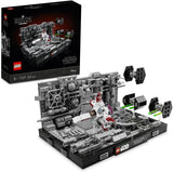 LEGO 75329 Star Wars Death Star Trench Run Diorama Set Luke Skywalkers X-Wing Vuxenmodell Kit A New Hope Fan Merchandise Rum Dekoration Present Byggset Besuche den LEGO-Store Singel