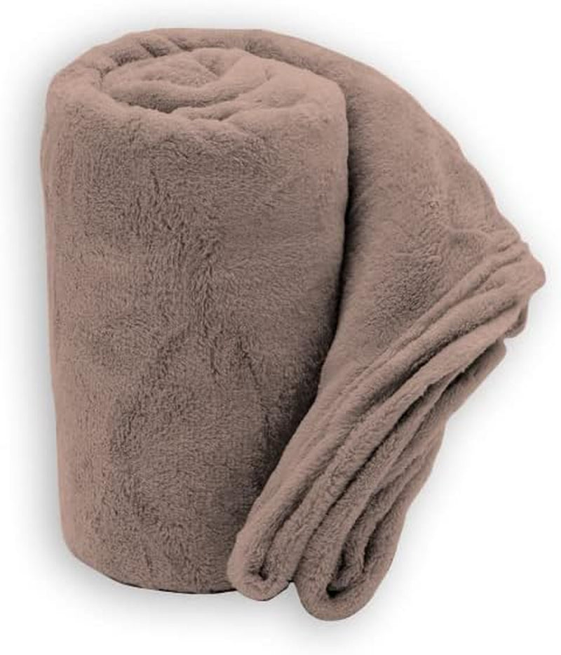 Mjuk filt | Pläd | Soft Touch | 130 X 160 cm | Powder Täcken och täcken Naty Shop Powder 130X160