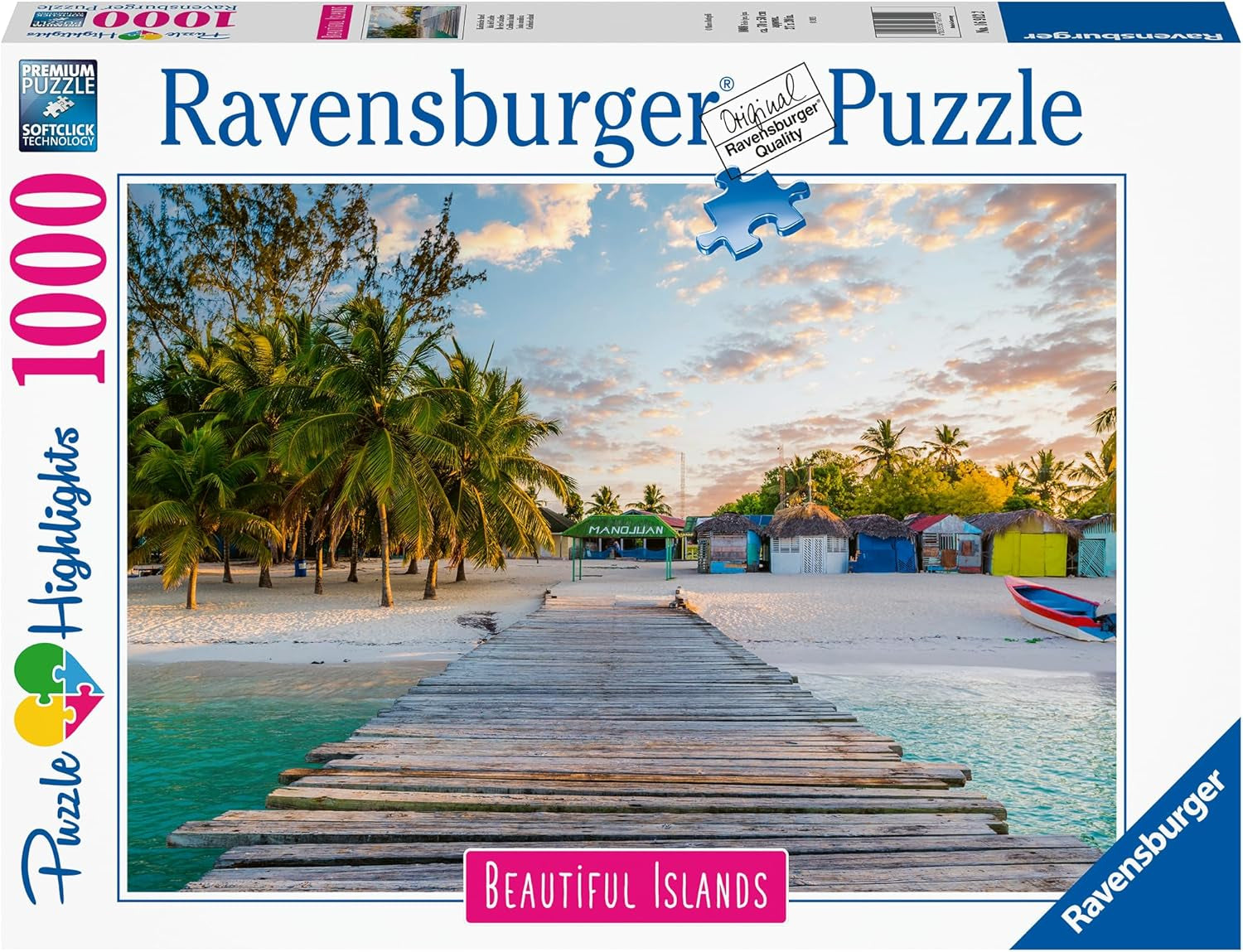 Ravensburger Puzzle Beautiful Islands 16912 - Caribbean Island - 1000 bitars pussel för vuxna och barn över 14 Puzzle Naty Shop
