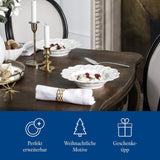 Villeroy & Boch Toy's Delight Royal Classic 12-delad servisset, diskmaskin och mikrovågssäker, vit, tallrikar, 4-personers servisset, julservis, leksaker, premiumporslin