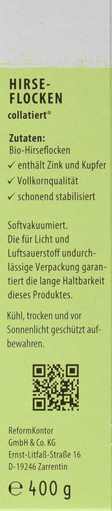 Hirse-Flocken Bio, 6Er Pack (6 X 400 G) Spannmål Naty Shop