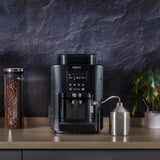 Krups Roma EA81M8 Espressomaskin 1,7 L, 3 temperaturinställningar, 3 malet kaffetexturer, svart