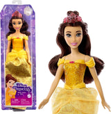 Mattel Disney Princess Toy Movable Belle Fashion Doll med gnistrande kläder och tillbehör Disney filminspirerad present för barn HLW11 Naty Shop Dolls Standardtitel