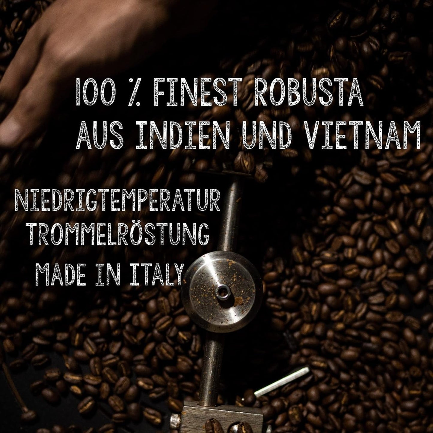 | Kaffeebohnen extra stark | Espresso 100% Robusta | viel Kaffein wenig Säure | 1000g ganze Kaffee Bohnen | geigeint für Helautomatisk | mit Zufriedenheitsgarantie