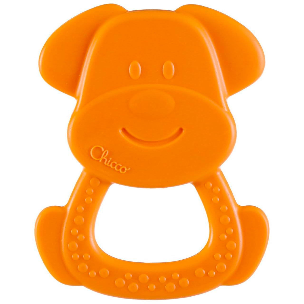 Chicco ECO+ Teething Ring Frog, Tandring för nyfödda med spikar, Tillverkad av mjuk bioplast, Bandleksak för nyfödda och barn från 3 till 18 månader