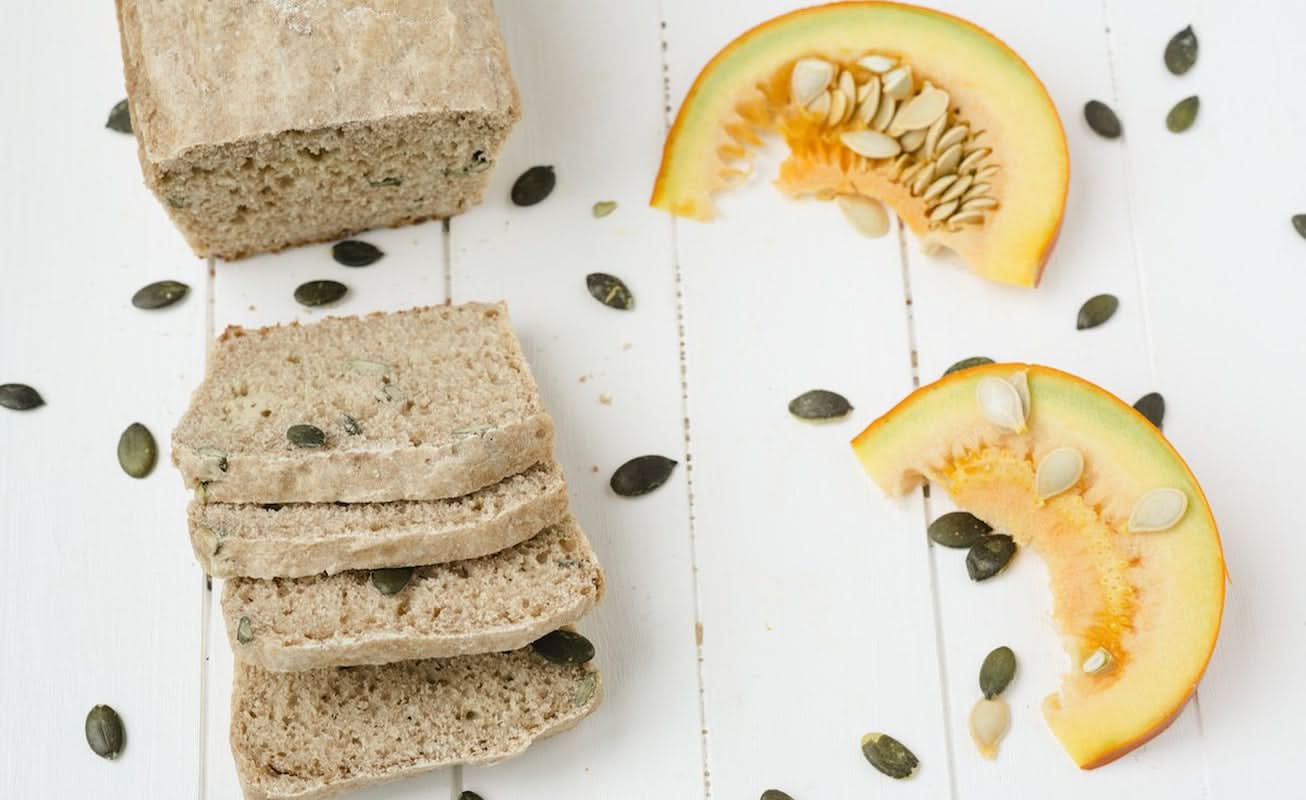 Ekologisk "pumpaspelt" brödbakmix - ca. 850 gram Naty Shop Köksbröd