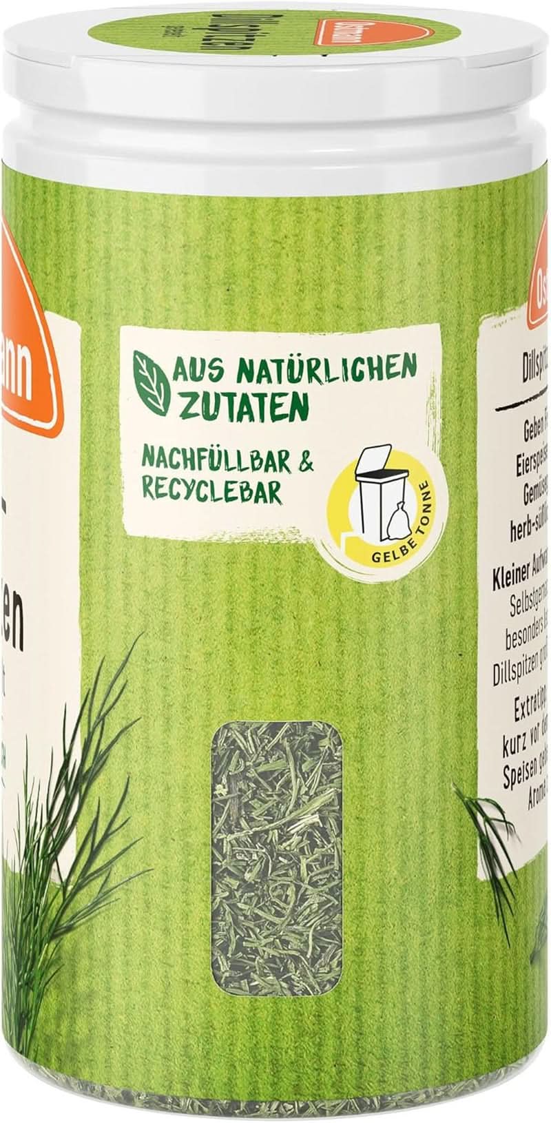 Ostmann - dill, hackad, 12,5 gram Condimente Naty Shop