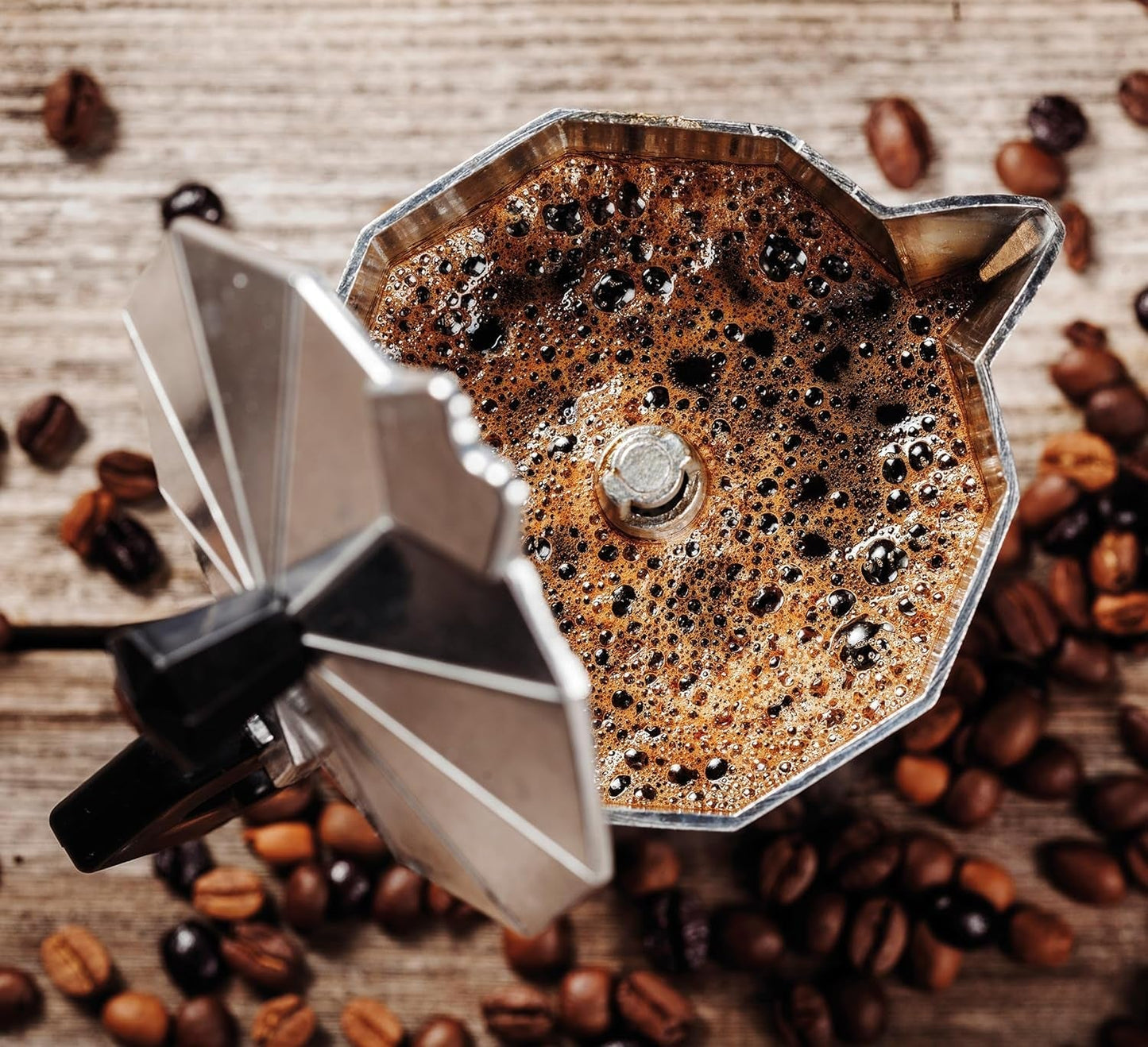 Cilio Classico espressomaskin för 6 koppar | elektrisk 480W | Ø 11,5 cm Höjd: 25 cm | aluminium | röd | integrerad häll | med värmebevarande funktion och reducerande filter | för resor eller camping
