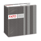 Fato - Torra pappersservetter, airlaid, textileffekt, paket med 50 servetter, 40X40 vikta i 4-format, Tropicana Decor