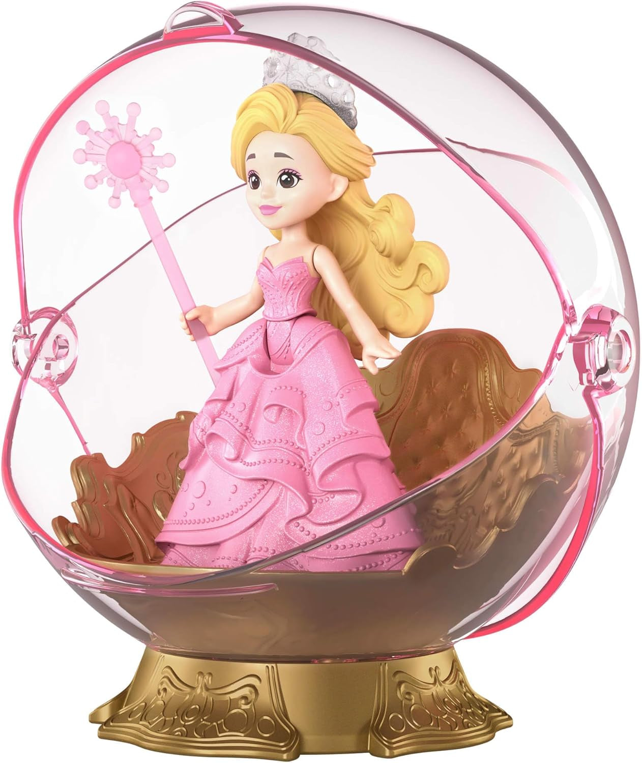 Mattel Universal Pictures Evil Glinda Floating Bubble, Familiar Movie Inspired Glinda Mini Doll and Vehicle Playset, JFM25, [Multicolor]