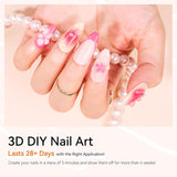 Makartt 3D Nail Art Gel - Rhinestone Glue Gel 15G för Nagelnyckelringar, Multifunktionell Nail Sculpture Gel för DIY Nail Design, Nail Sculpture Nagelmodellering hemma (Transparent)