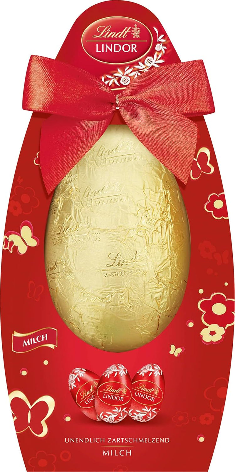 Påskmix Lindt Choklad LINDOR | Kartong 144g | LINDOR-ägg som smälter i munnen i tre varianter: Mjölkchoklad, Mörk choklad, Hasselnöt | Påskchoklad | Gåva av choklad | 1 förpackning