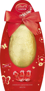 Påskmix Lindt Choklad LINDOR | Kartong 144g | LINDOR-ägg som smälter i munnen i tre varianter: Mjölkchoklad, Mörk choklad, Hasselnöt | Påskchoklad | Gåva av choklad | 1 förpackning