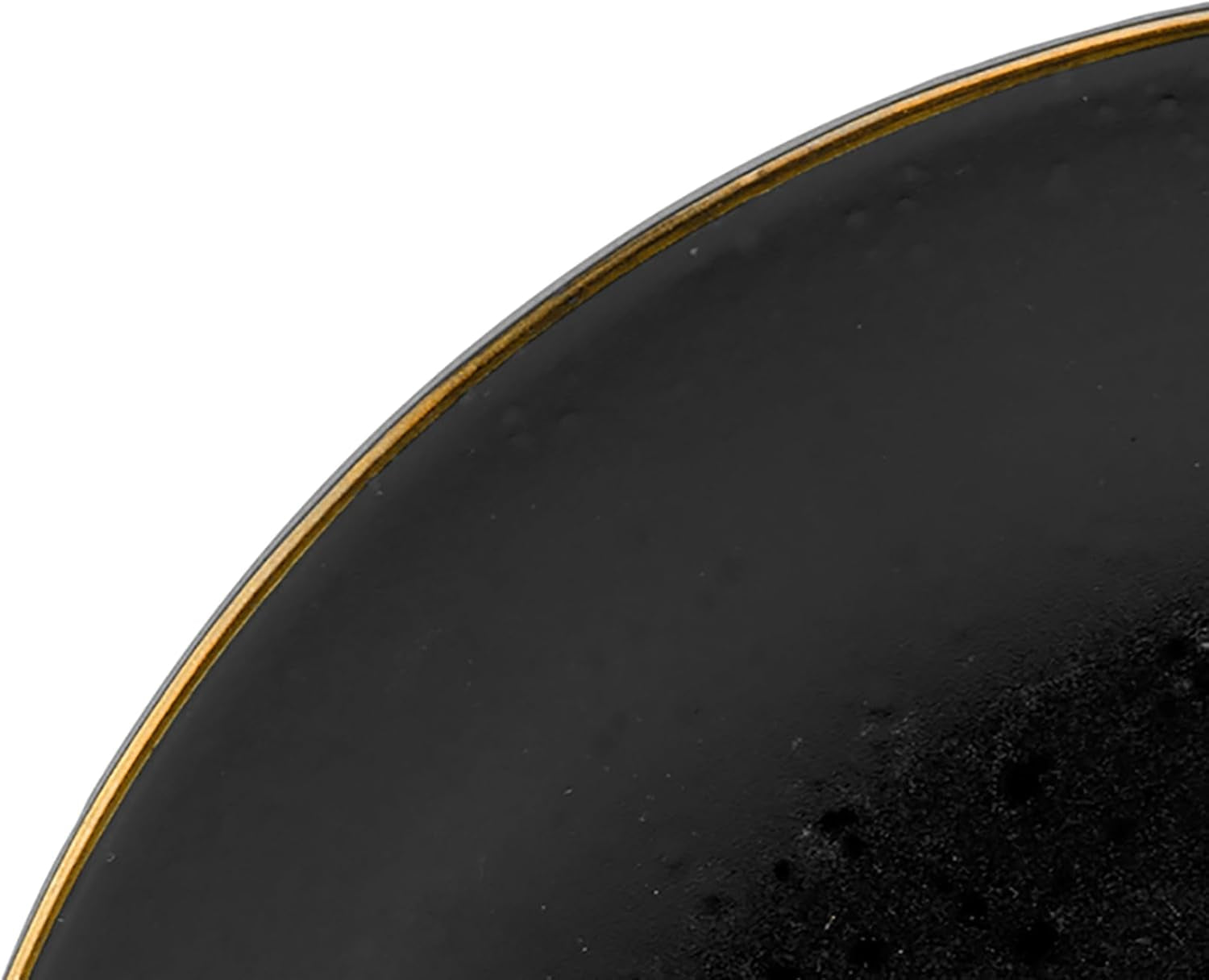 CreaTable, 22699, Industrial Gold BLACK Series, 16-delat servisset för 4, Porslin Combo Service, Diskmaskin och Mikrovågssäker, Kvalitetstillverkning