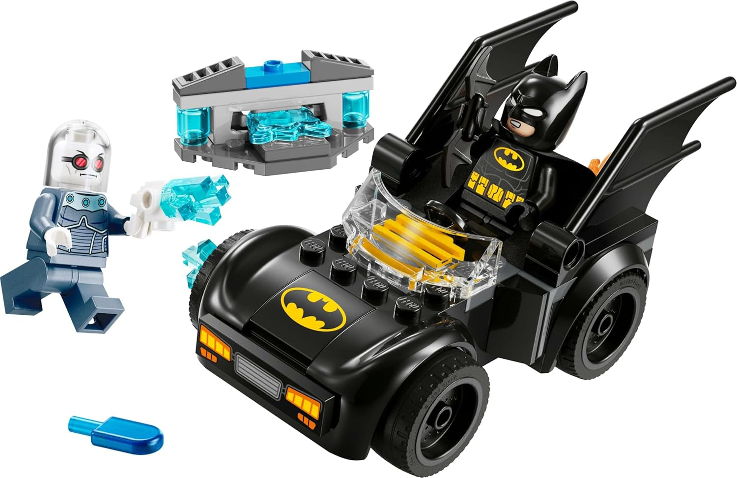 LEGO DC Batman: Batman & Batmobile vs. Mr. Freeze - Superhjältebilleksak med 2 minifigurer - Isskytt med eldelement - Present till pojkar och flickor från 4 år 76301 Byggset Besuche den LEGO-Store