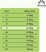 Blöjor Mama Bear Disney Ultra Dry storlek 4 (8-14 kg), vit, 84 st (1 förpackning) Naty Shop