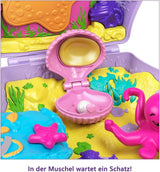Polly Pocket Kista Wrap Around Shell Bag Underwater 2 Dockor 1 Ubåt Polly Pocket Mermaid Toy 4 år gammal leksak GNH11 Naty Shop Dolls