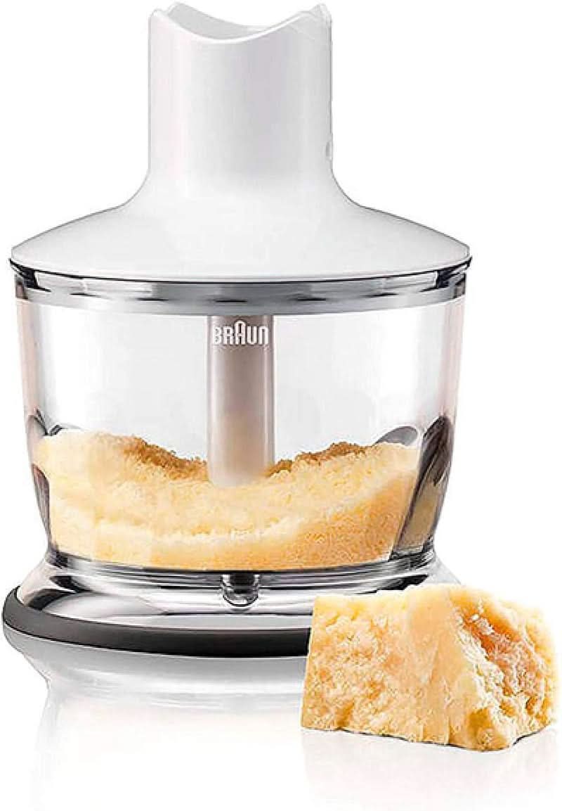 Braun Multiquick 3 MQ 3135 Saus Stabmixer – Pürierstab Mit 11 Geschwindigkeiten plus Turbo-Stufe & Edelstahl-Mixfuß, 750 Watt, Inkl. 600 Ml Mix-/Messbecher, Schneebesen & Zerkleinerer, Weiß/Grau Kitchen Naty Shop