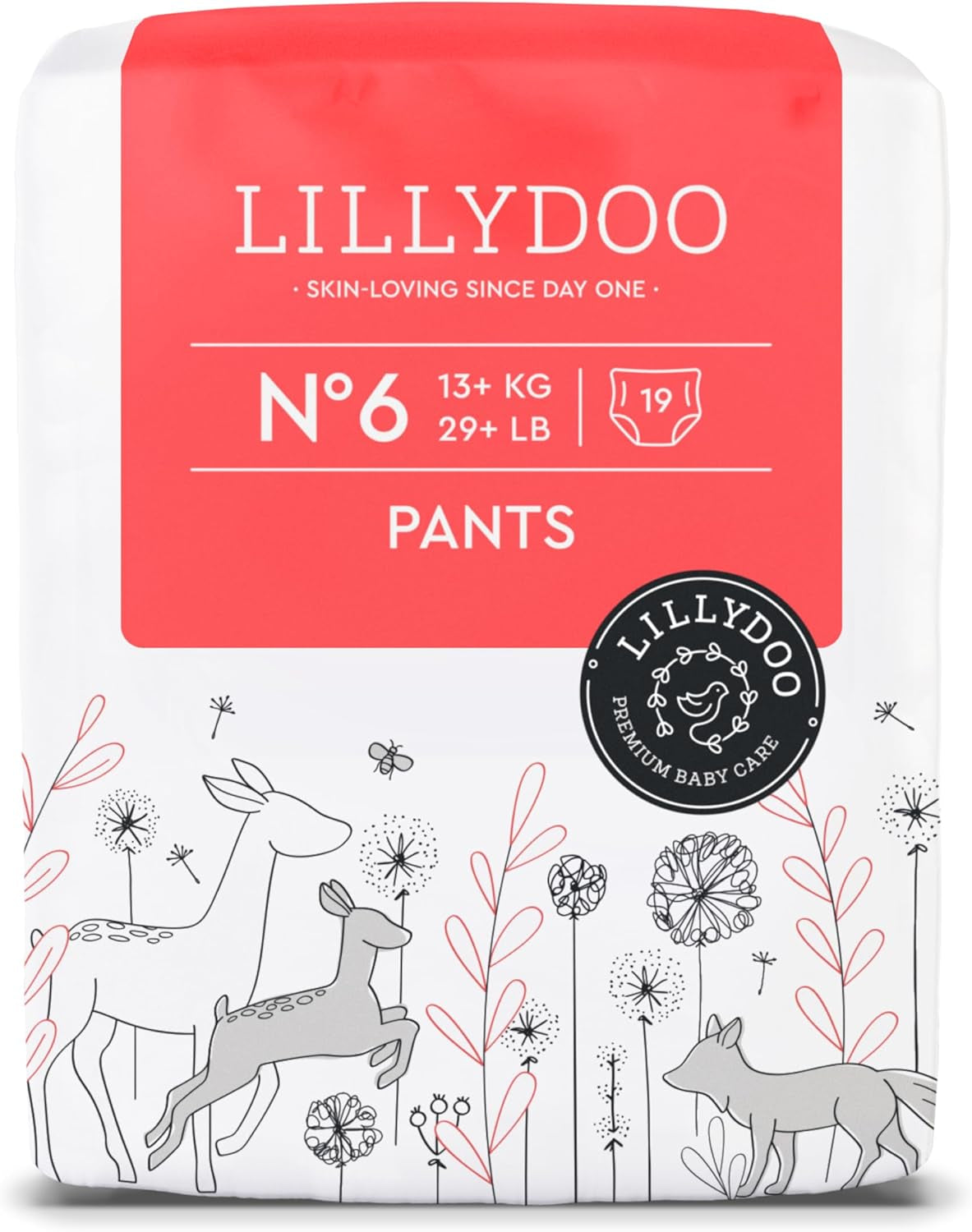 LILLYDOO hudvänliga byxor storlek 5 (12-17 kg) Månadslåda (105 stycken)