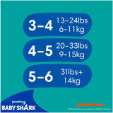 Pampers (gammal version), Splashers engångsbadshorts - Storlek 5/6 (14 kg+) - Kartong med 8 förpackningar om 10