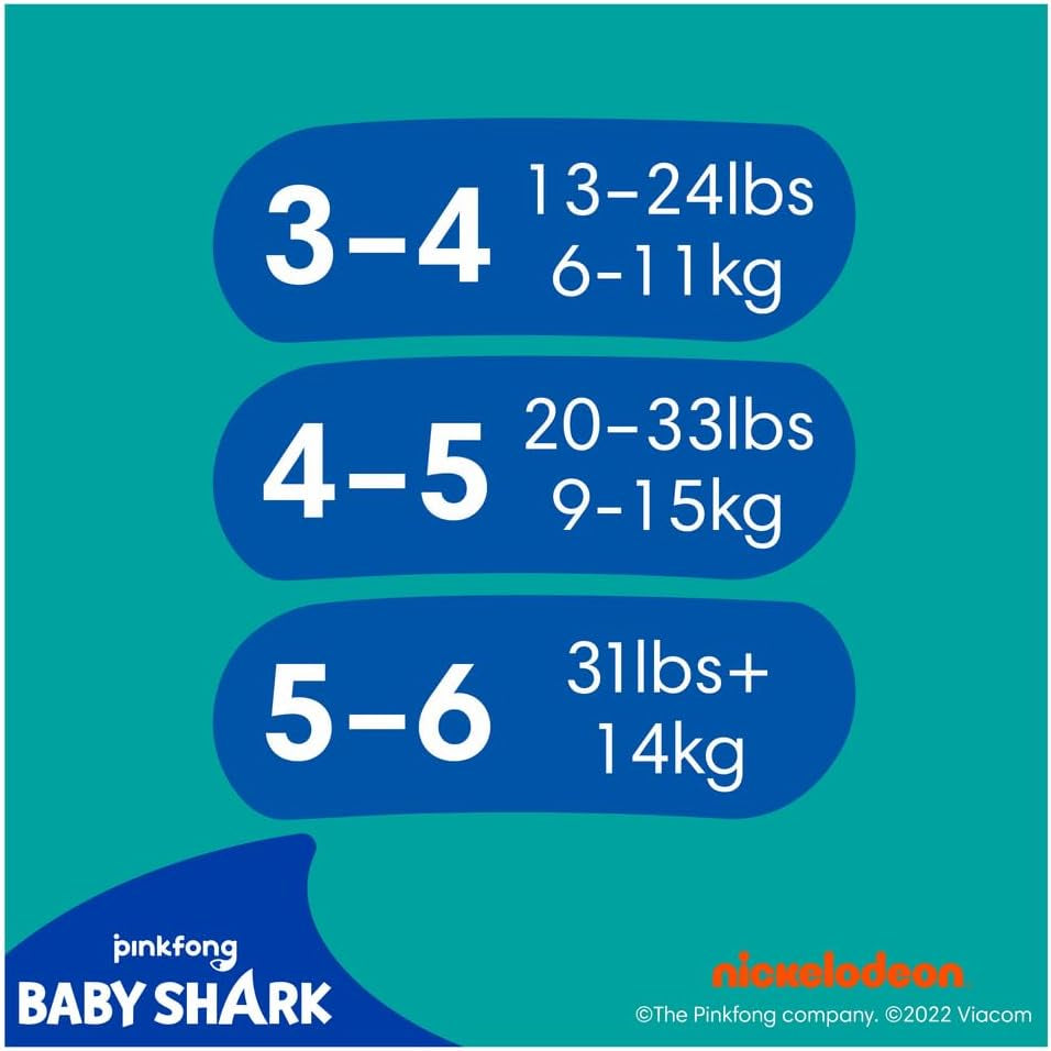 Pampers (gammal version), Splashers engångsbadshorts - Storlek 5/6 (14 kg+) - Kartong med 8 förpackningar om 10