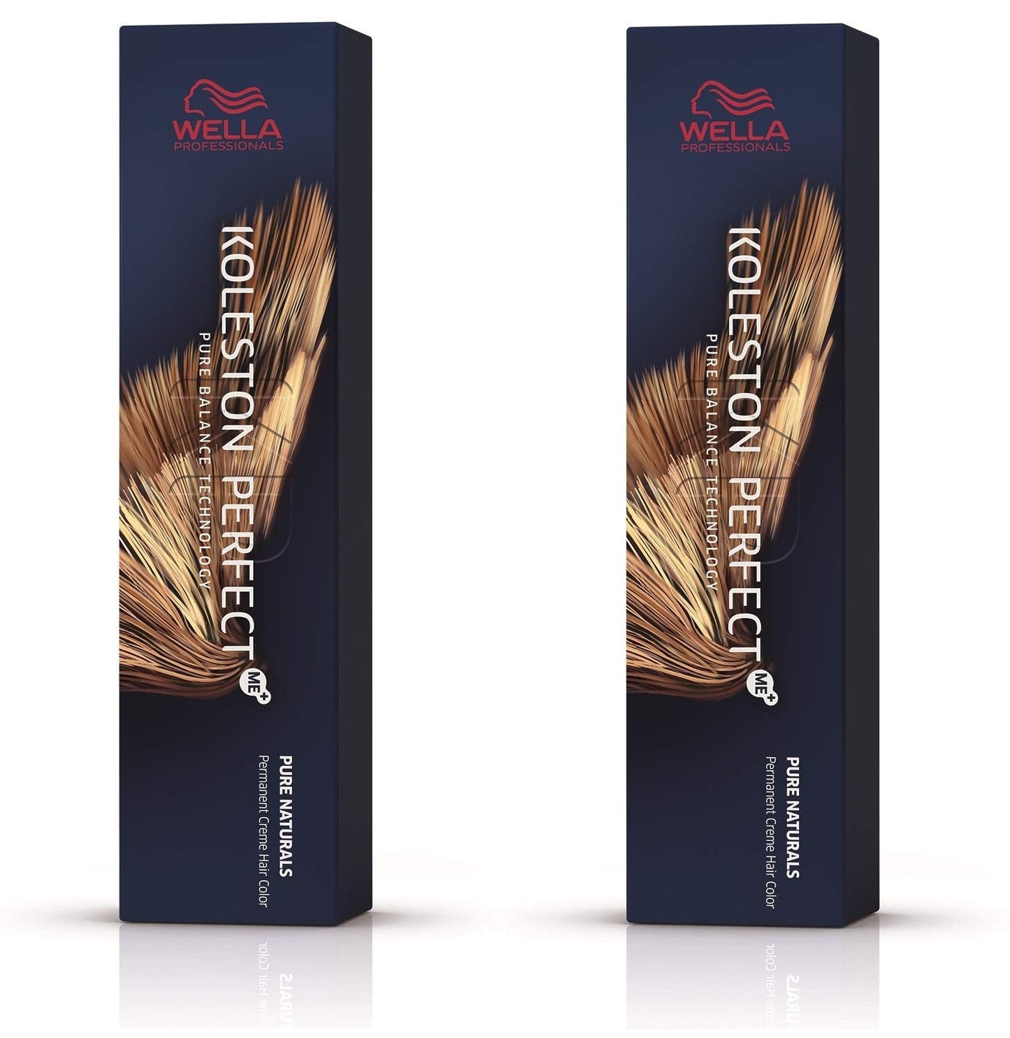 Wella Professionals Wella Koleston Perfect ME KP Pure Naturals 5/00 Ljusbrun Natural Intense, förpackning med 2 Hårfärgningsmedel Naty Shop Brun, vit 60 ml (förpackning om 2)
