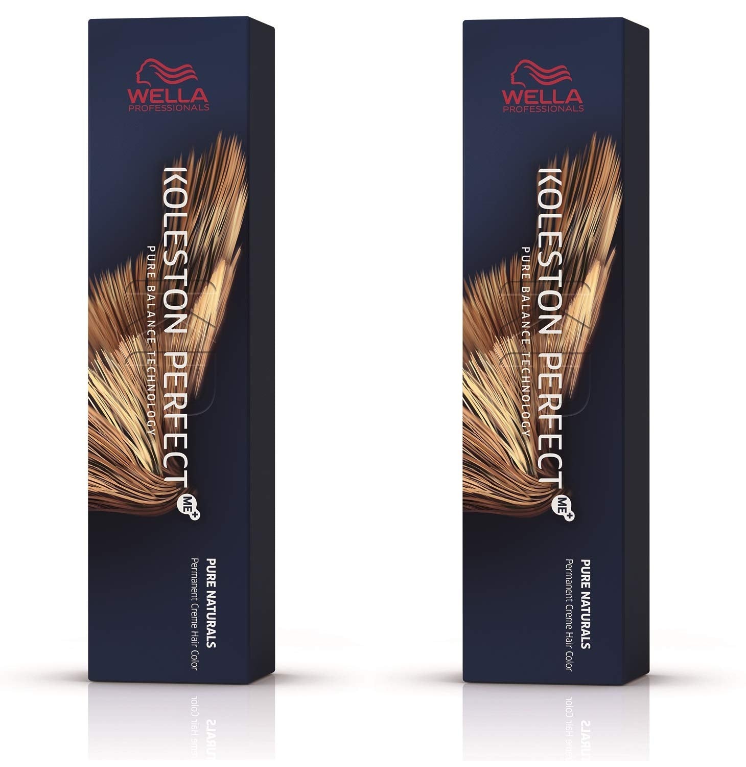 Wella Professionals Wella Koleston Perfect ME KP Pure Naturals 5/00 Ljusbrun Natural Intense, förpackning med 2 Hårfärgningsmedel Naty Shop Brun, vit 60 ml (förpackning om 2)