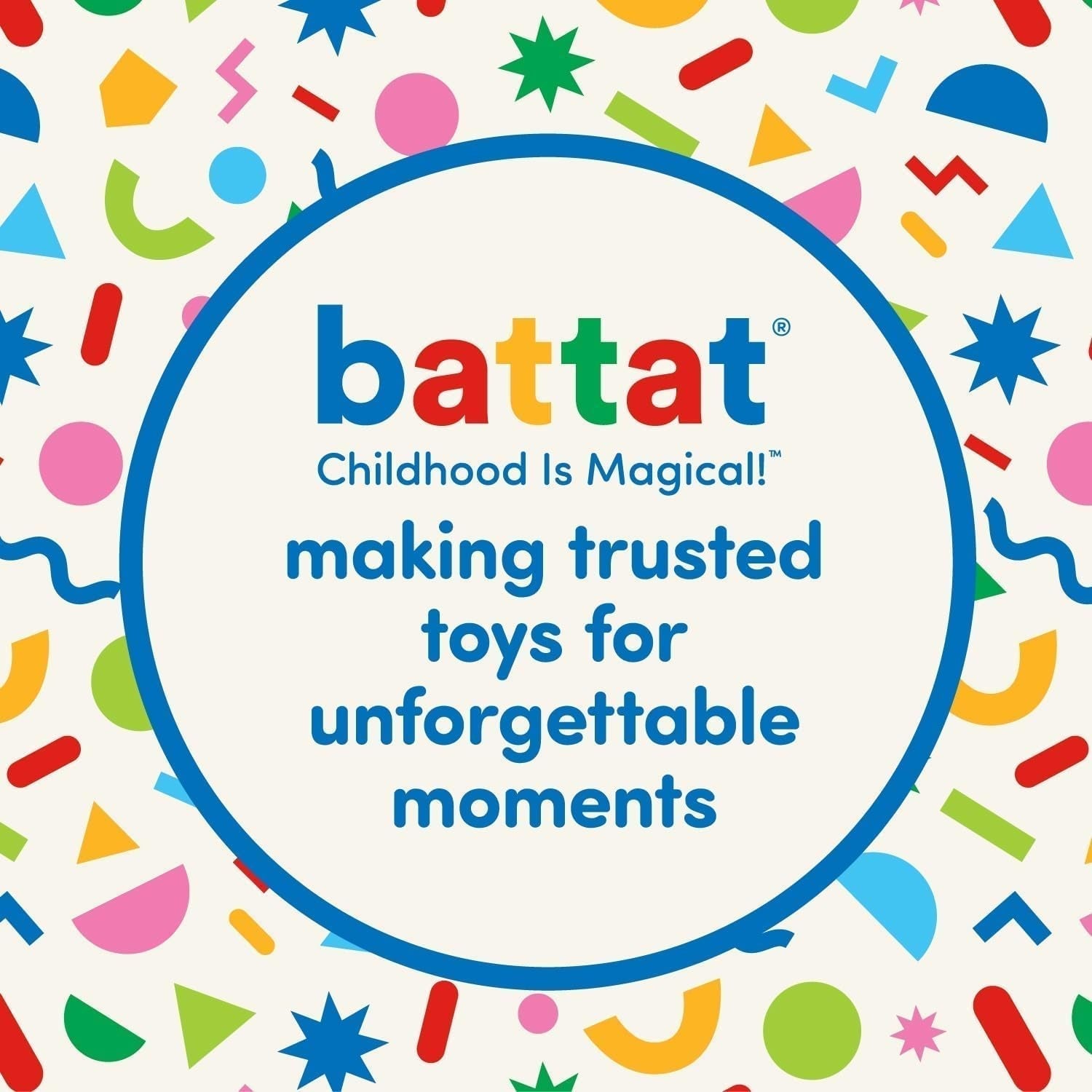 Plast Battat, BT2525Z interaktiv rattleksak Även för resor och bilturer med ljus och ljud för barn från 2 år och uppåt, röd, kompatibel med bilar Bebe Toys Naty Shop