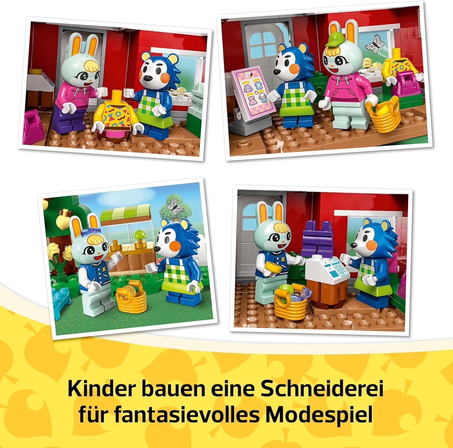 LEGO Animal Crossing Skräddarsystrar Kreativt rollspel Byggset, present till flickor, pojkar och tv-spelsfans i åldrarna 6+, äventyrslekset 77055 Byggset Besuche den LEGO-Store
