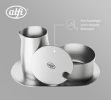 alfi MJÖLK- OCH SOCKERSET, matt finish, högkvalitativt rostfritt stål mjölk- och sockerset, elegant design, tål diskmaskin, hållbart