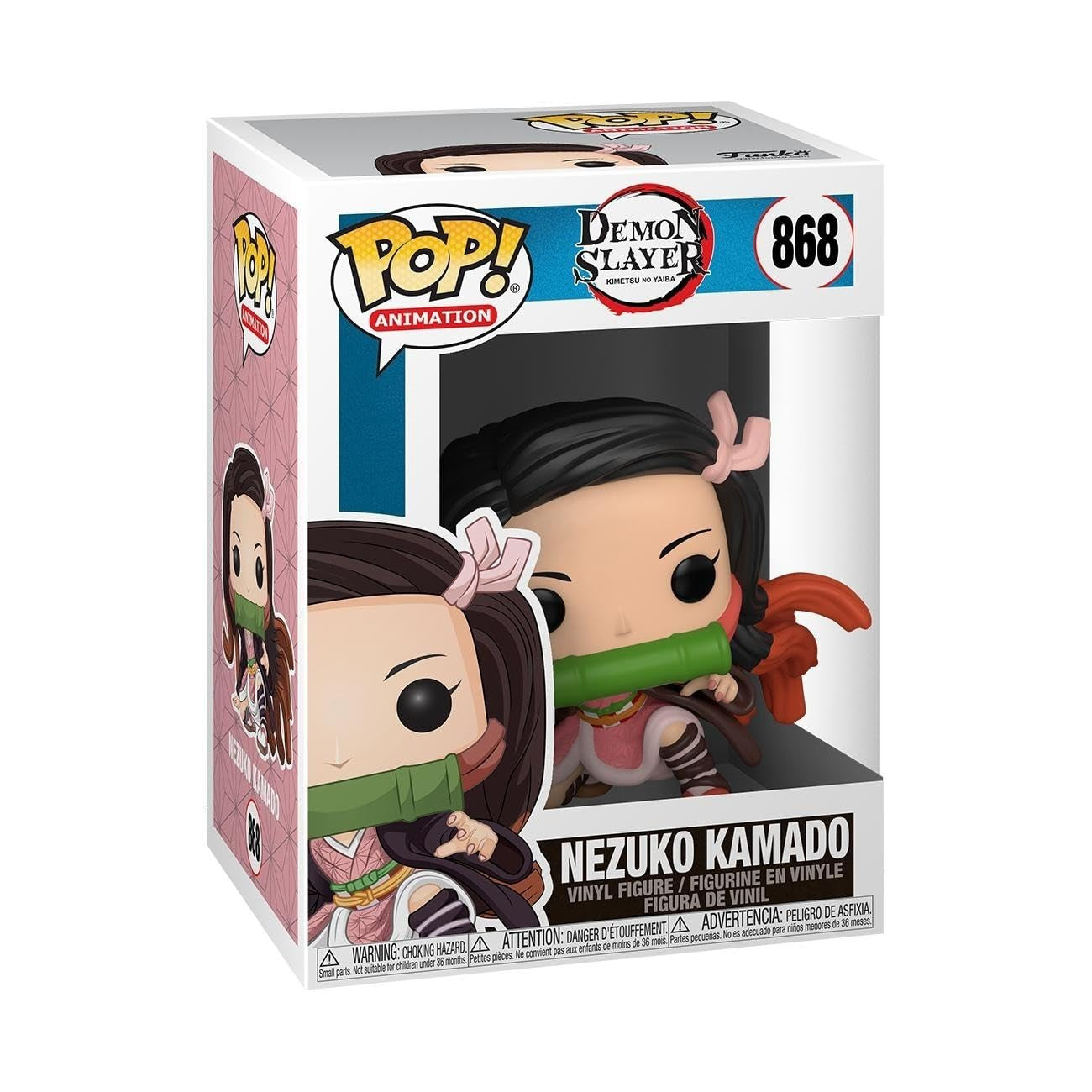Funko Pop! Animation: Demon Slayer - Nezuko Kamado - Vinyl samlarfigur - Presentidé - Officiell handelsvara - Leksaker för barn och vuxna - Animefläktar - Modellfigur för samlare Actionfigurer Naty Shop Standardtitel