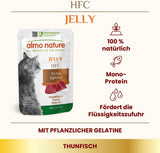 Almo Nature HFC Jelly våt kattmat - med tonfisk, förpackning om 24 (24 x 55 g)