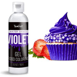 Gel matfärg - Högkoncentrerad gel matfärg för kakor, bakning, påskägg, drycker - Sockerfri matfärg för fondant, glasyr, slem, tårtdekorering (Red Velvet, 150G)