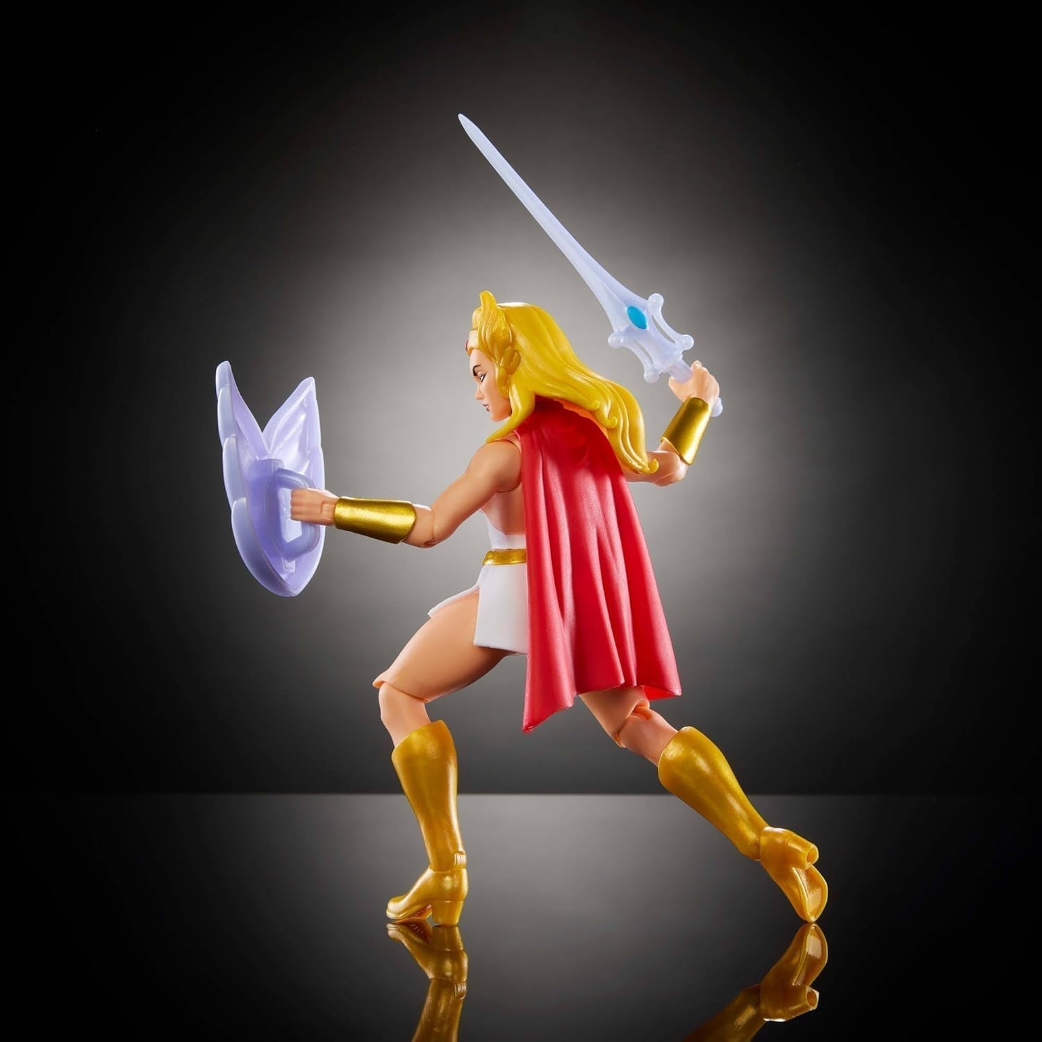 Universums mästare Ursprung She-Ra Tecknad actionfigur Ca 14 cm lång 1980-tals TV-hjältinna Princess of Power Detaljerad design och tillbehör JBM76 Actionfigurer Naty Shop
