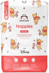 Amazon Märke: Mama Bear Disney Ultra Dry blöjor, storlek 3 (4-9 kg) - Månadslåda, vit, 172 count (2 förpackningar om 86)