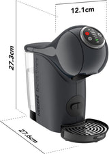 NESCAFÉ Dolce Gusto Genio S Plus från Krups, kompakt kapselkaffemaskin, kapacitet 0,8 liter, 1500 watt, automatisk avkalkningsvarning, space grey, KP340B