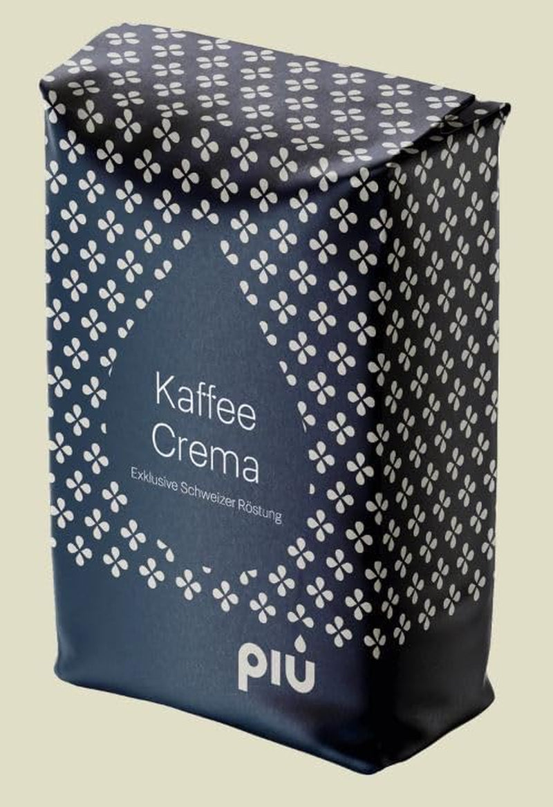 Schümli Classic Café Crème kaffebönor, 1 kg, aromatisk och kryddig blandning av Arabica och Robusta, schweizisk trumrostning, hela bönor för helautomatiska kaffemaskiner