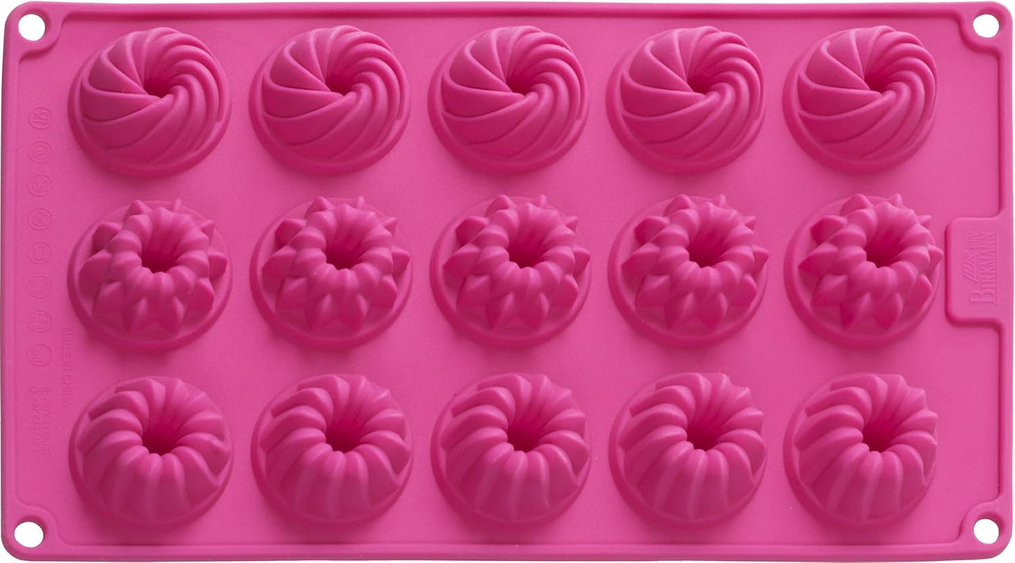 Birkmann, Easy Baking, Donutblech, Backform Für 6 Donuts, Mit Hochwertiger Antihaftbeschichtung, Ø 9 Cm, Mit Rezept, 881631 Formar och brickor för bakning Naty Shop 15Er Gugelhupfform