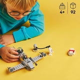 LEGO Star Wars 75410 Mandos och Grogus N-1 Starfighter-leksak med minifigurer Mandalorian, Grogu och R5-D4, inklusive byggbar kolonn, rymdskeppsstartset för pojkar och flickor från 4 år Byggset Beuche den LEGO-Store