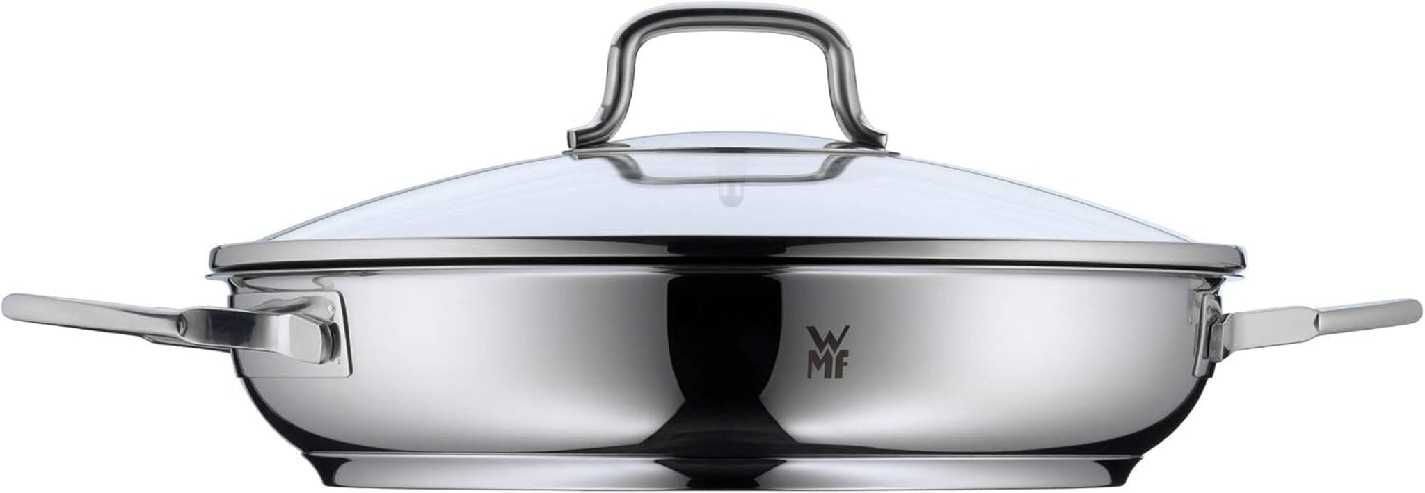 WMF Devil induktionsgryta 26 cm med glaslock, Cromargan-belagt rostfritt stål, keramisk beläggning, ugnssäker kastruller och stekpannor Naty Shop