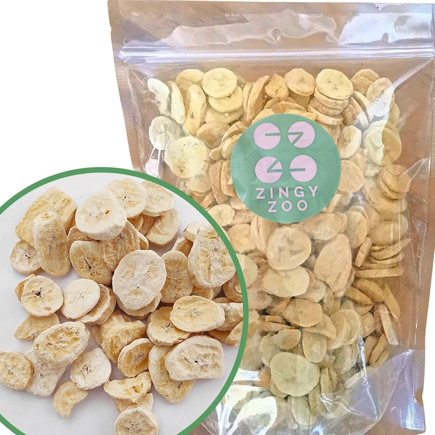 Frystorkade bananer | Paket 120g Torkade bananer utan socker | Frystorkad banan | Bananer med torkad frukt | Frystorkade färska bananer | Bananskivor med frystorkad frukt Dehydrerade produkter Naty Shop 350G