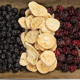 Frystorkade bananer | Paket 120g Torkade bananer utan socker | Frystorkad banan | Bananer med torkad frukt | Frystorkade färska bananer | Frystorkade bananskivor Naty Shop torkade produkter