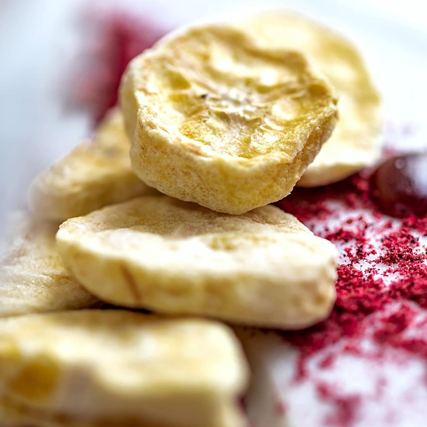 Frystorkade bananer | Paket 120g Torkade bananer utan socker | Frystorkad banan | Bananer med torkad frukt | Frystorkade färska bananer | Frystorkade bananskivor Naty Shop torkade produkter