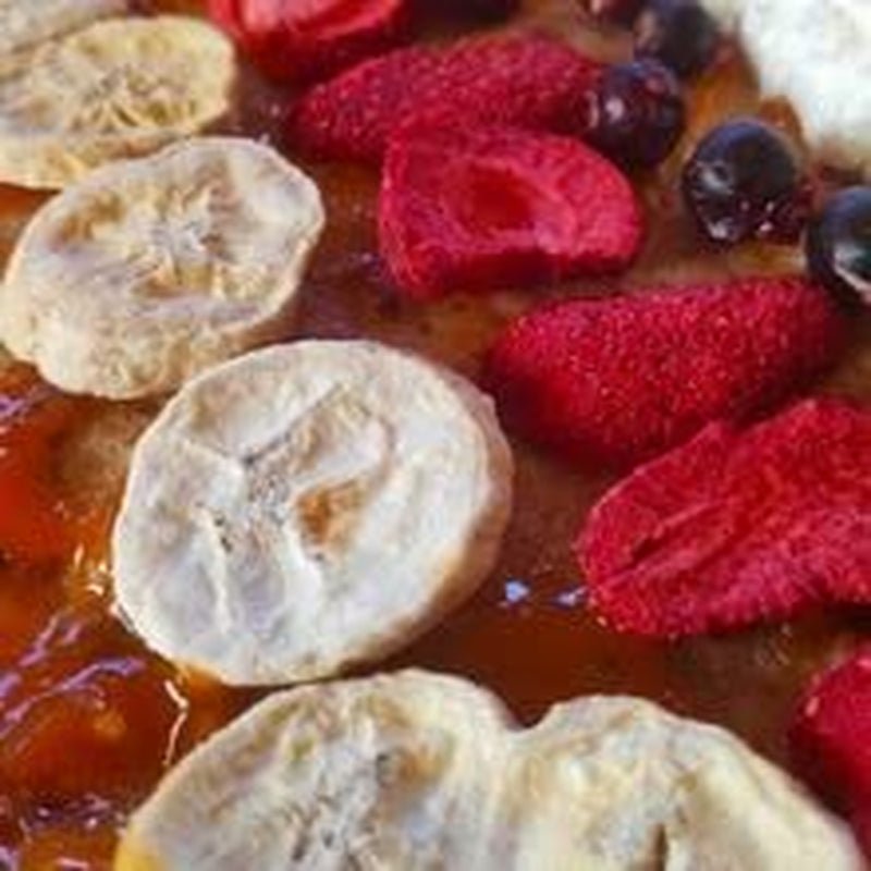 Frystorkade bananer | Paket 120g Torkade bananer utan socker | Frystorkad banan | Bananer med torkad frukt | Frystorkade färska bananer | Frystorkade bananskivor Naty Shop torkade produkter