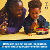 LEGO City Fire Ladder Truck - Leksaksbrandbil med 2 brandmansminifigurer för pojkar och flickor från 4 år - pedagogisk leksak - present till förskolebarn 60463 Byggset Besuche den LEGO-Store