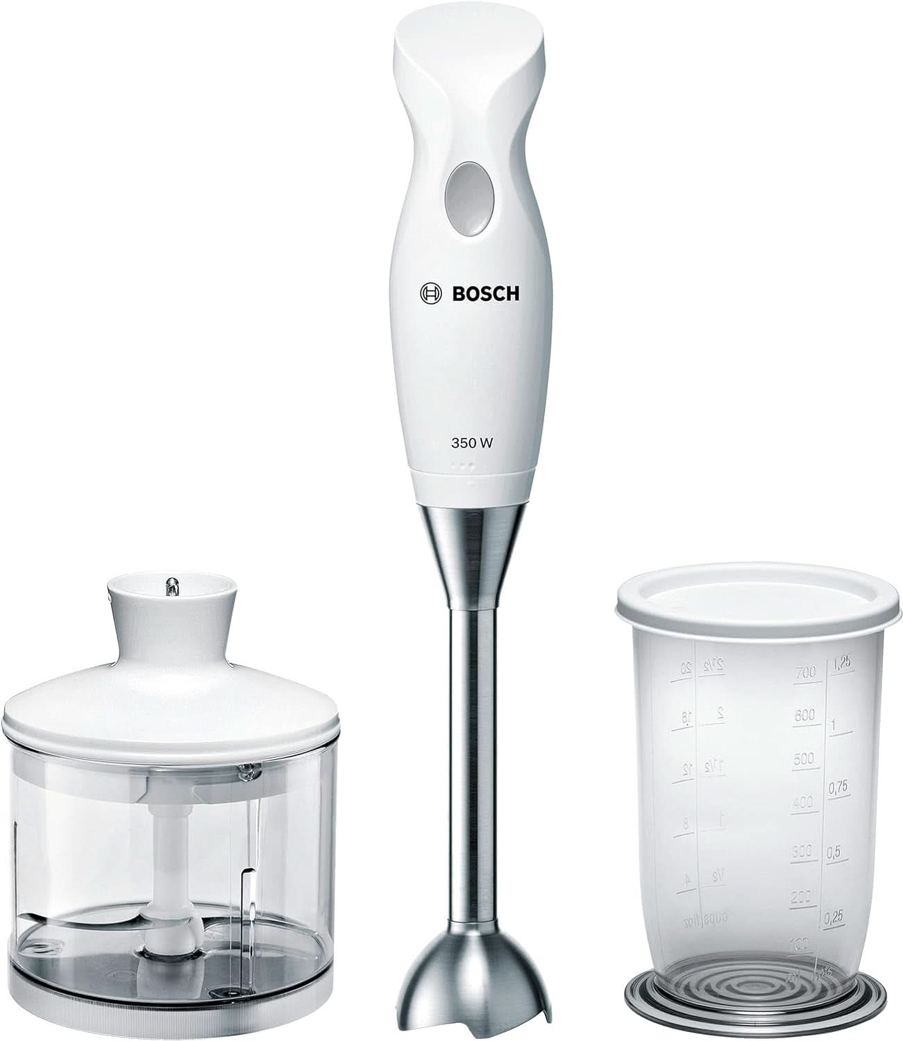 Haushaltsgeräte MSM6B500 Stativblandare, 350 W, Silber/Weiß Kitchen Naty Shop