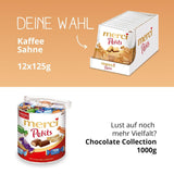 Merci Petits kaffegrädde - 12 x 125 g - Små vita chokladpraliner på fin choklad med kaffegrädde - individuellt inslagna chokladpraliner