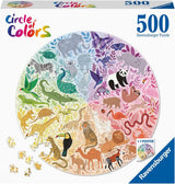 Ravensburger Pussel 17172 Cirkel av färger - Djur 500 bitar Pussel Naty Shop Standardtitel
